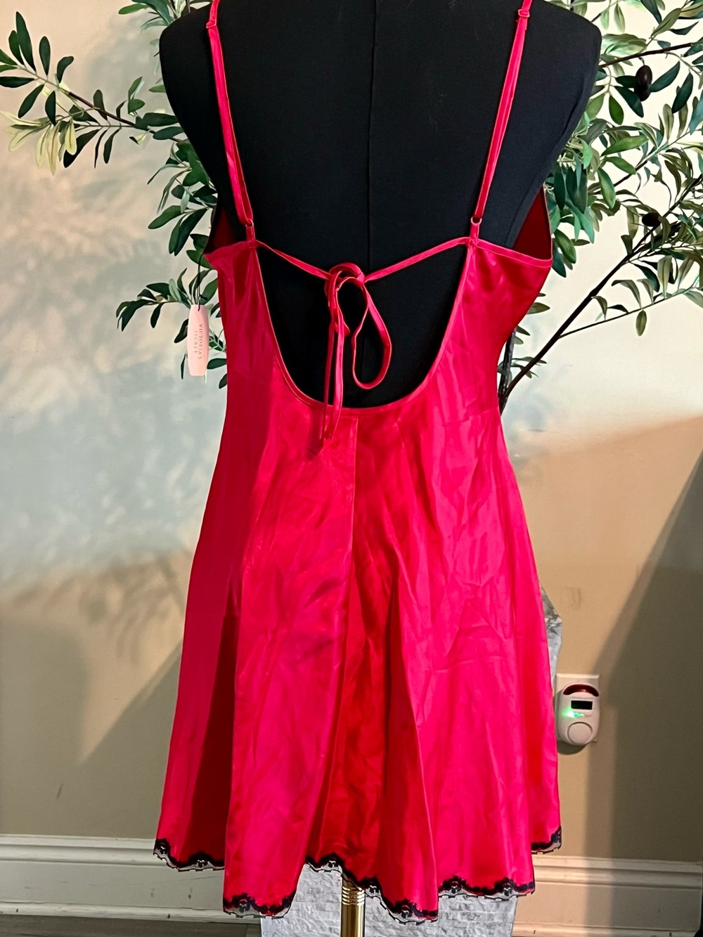 Victoria's Secret Red Satin Slip - Picture 2 of 3